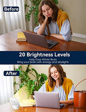 Load image into Gallery viewer, Sunrise Alarm Clock, Wake Up Light Full Screen, Fluent Color No Shadow, 320 Lux Sunrise Simulation, Digital Alarm Clock for Bedrooms Radio Heavy Sleepers Adults Kids, 8 Nature Sounds & Snooze(1Pack)