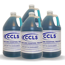 Load image into Gallery viewer, ccls Septic Tank and Cesspool Treatment Additive/Organic Enzyme Producing Bacteria/Non-Toxic/Non-Hazardous/Non-Corrosive (4-Pack)