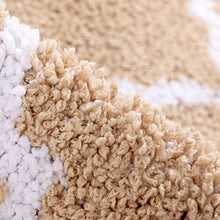 Load image into Gallery viewer, Carvapet 2 Pieces Microfiber Moroccan Trellis Non-Slip Soft Kitchen Mat Bath Rug Doormat Runner Carpet Set (17"x48"+17"x24", Beige)