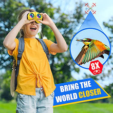 Load image into Gallery viewer, LET'S GO! Boys Toys Age 3-12, DIMY Compact Waterproof Binocular for Kids Boys Outdoor Play Bird Watching Easter Gifts for Boys Age 5-10 Yellow
