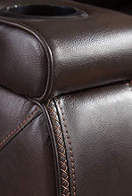 Load image into Gallery viewer, Signature Design by Ashley Warnerton Power Recliner Adjustable Headrest Chocolate