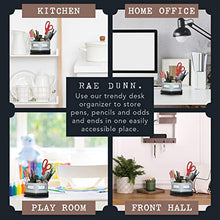 Load image into Gallery viewer, Rae Dunn by Designstyles Rotating Decorative Organizer – Steel Desktop Stationary Spinner Holder - 6 Compartment Table, Dresser and Counter Top Pen and Pencil Cup - Office, Home and Art Supplies