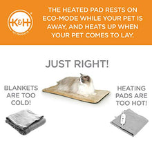 Load image into Gallery viewer, K&H Pet Products Thermo-Kitty Mat Heated Pet Bed Mocha 12.5 X 25 Inches