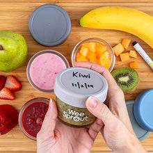 Load image into Gallery viewer, WeeSprout Glass Baby Food Storage Jars - 12 Set, 4 oz Baby Food Jars with Lids, Freezer Storage, Reusable Small Glass Baby Food Containers, Microwave & Dishwasher Friendly, for Infants & Babies