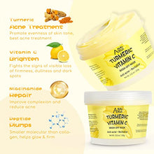 Load image into Gallery viewer, ANAIRUI Turmeric Vitamin C Wash-off Facial Mask, Hydrate & Glow Ice-Cream Mask, Hydrating, Revitalizing, Boost Radiance for Dry, Dull Skin, 3.52 oz