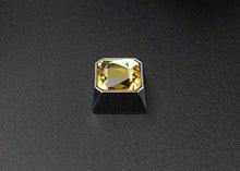 Load image into Gallery viewer, Mugen Custom Metal Yellow Gemstone Gem Keycaps for Cherry MX Switches - Fits Most Mechanical Gaming Keyboards - with Keycap Puller