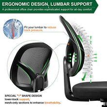 Load image into Gallery viewer, KOLLIEE Armless Mesh Office Chair Ergonomic Comfortable Armless Desk Chair Small Black Adjustable Computer Chair No Armrest Mid Back Swivel Task Chair for Small Spaces
