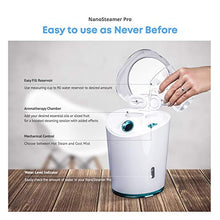 Load image into Gallery viewer, NanoSteamer PRO Professional 4-in-1 Nano Ionic Facial Steamer for Spas - 30 Min Steam Time - Humidifier - Unclogs Pores - Blackheads - Spa Quality - 5 Piece Stainless Steel Skin Kit Included