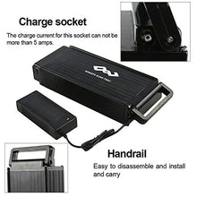 Load image into Gallery viewer, UnitPackPower 48V 1000W Ebike Battery,Lithium ion Bicycle Batteryelectric with Charger, Battery Level Light and Safe Lock, Waterproof Shell (48V15AH 1000W(no Rack))
