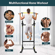 Load image into Gallery viewer, Doufit Power Tower Exercise Equipment, PT-01 Adjustable Power Tower Dip Station with Pull Up Bar for Home Gym, Heavy Duty Strength Training Workout Equipment