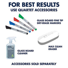 Load image into Gallery viewer, Quartet Glass Desktop Computer Pad, 18" x 6", Whiteboard, Dry Erase Surface, White Surface (GDP186)