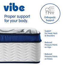 Load image into Gallery viewer, Vibe Quilted Gel Memory Foam and Innerspring Hybrid Pillow Top 12-Inch Mattress | CertiPUR-US Certified | Bed-in-a-Box Queen