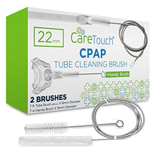 Load image into Gallery viewer, Care Touch CPAP Tube Cleaning Brush - Flexible Stainless (7 Feet) Plus Handy Brush (7 Inches) fits Standard 22mm Diameter Tubing