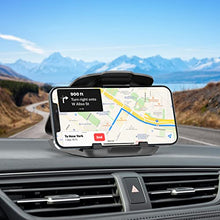 Load image into Gallery viewer, Dash Phone Holder for Car, APPS2Car Dashboard Phone Holder with Sticky Suction Cup & 3M Tape, Anti-Slip GPS Car Mount Compatible with iPhone 13 12 Samsung LG Android 3-7 Inch Smartphones, GPS Devices