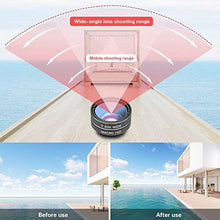 Load image into Gallery viewer, Godefa Phone Camera Lens Kit, 14 in 1 Lenses with Selfie Ring Light for iPhone Xs, Xr,8 7 6s Plus, Samsung and other Andriod Smartphone, Universal Clip on Wide angle+Macro+ Zoom Camera Lenses and More