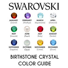 Load image into Gallery viewer, Swarovski Crystal 14K Rose Gold Plated Birthstone Rings | Rose Gold Rings for Women | Ruby Ring