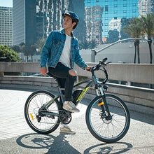 Load image into Gallery viewer, Heybike Race Electric Bike Light Weight 26" Commuter Electric Mountain Bike Long Range, 350W Brushless Motor, Shimano 7-Speed and Front Fork Suspension, Urban Electric Bicycle for Adults
