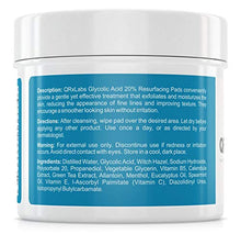 Load image into Gallery viewer, Glycolic Acid 20% Resurfacing Pads for Face & Body with Vitamins B5, C & E, Green Tea, Calendula, Allantoin - Exfoliates Surface Skin and Reduces Fine Lines and Wrinkles - Peel Pads