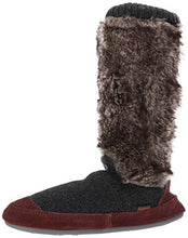Load image into Gallery viewer, Acorn womens Slouch Boot Slipper, Charcoal Fur, 8-9 US