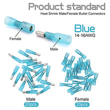 Load image into Gallery viewer, Ruikarhop 120PCS Heat Shrink Bullet Connectors Kit,Waterproof Electrical Female & Male Bullet Butt Terminals(12-10AWG,14-16AWG,18-22AWG)