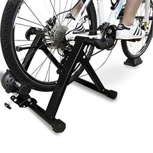 Load image into Gallery viewer, BalanceFrom Bike Trainer Stand Steel Bicycle Exercise Magnetic Stand with Front Wheel Riser Block