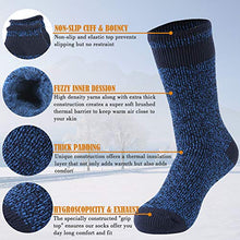 Load image into Gallery viewer, Hissox Women's Thick Thermal Socks, Soft Comfort Hiking Warm Thermal Winter Socks, Casual Boot Winter Crew Socks Thick Warm Gift Socks for Her 1 Pair Pink,Women Size 9-10