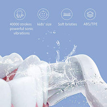 Load image into Gallery viewer, Seago Rechargeable Sonic Toothbrush for Kids Age 6+,with Intelligent Timer Waterproof IPX7, Electric Toothbrush with 2 Replaceable Soft bristles Head SG548(White)