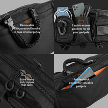 Load image into Gallery viewer, Fitdom Tactical Inspired Large Sling Bag For Men. Perfect Techwear Accessories EDC Bag For Men. Multi-Functional Waist Pack