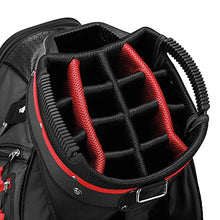 Load image into Gallery viewer, TaylorMade 2019 Golf Select Cart Bag, Black/Red