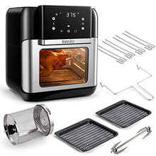 Load image into Gallery viewer, Innsky Air Fryer, 10.6-Quarts Air Oven, Rotisserie Oven, 1500W Electric Air Fryer Oven with LED Digital Touchscreen, 10-in-1 Countertop Oven with Dehydrator & Rotisserie, 6 Accessories & 32+ Recipes