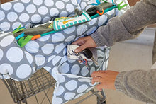Load image into Gallery viewer, Boppy Preferred Shopping Cart and Restaurant High Chair Cover, Gray Jumbo Dots