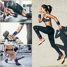 Load image into Gallery viewer, Sportneer Adjustable Ankle Weights for Women & Men,Durable Ankle Wrist Arm Leg Weights Strap for Fitness, Exercise, Walking, Jogging, Gym, Aerobics, Workout,1-5 lbs Each Pack, 2 Pack 2-10 lbs,Purple
