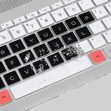 Load image into Gallery viewer, Keyboard Cover for HP Envy x360 15t with Fingerprnt, HP 15M-EE0013DX 15M-ED0023DX, 15-ED0047NR 15-ED0056NR, Envy 17t 17t-ch000 with Fingerprnt, 17m-cg0013dx 17m-ch0013dx Series Laptop - White Black