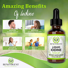 Load image into Gallery viewer, Liquid Iodine Potassium Drops - 1300 Servings | Large 2oz Bottle | Great Taste | 2X Absorption | Just One (1) Drop a Day for Fast, Potent Thyroid Support - Potassium Iodide. Alcohol and Gluten Free.