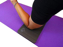 Load image into Gallery viewer, SukhaMat Yoga Knee Pad - New! 15mm (5/8") Thick - The Best Yoga Knee pad for a Pain Free Fitness Exercise Workout. Cushions Pressure Points. Complements Your Full-Size Yoga mat. (Black)