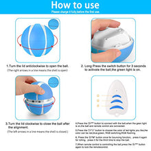 Load image into Gallery viewer, USB Rechargeable Smart Interactive Pet Toy Bounce Ball for Dog Cat,Built-in 1000mAh Battery,RGB Flashing LED Lights,360 Degree Auto Rolling/Turn Off,Washable Durable TPU Roller Wicked Toys (Blue)