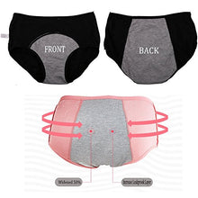 Load image into Gallery viewer, YOYI FASHION Women Menstrual Period Briefs Jacquard Easy Clean Panties Multi Pack US Size M/6 Black Blue Purple