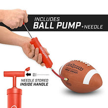 Load image into Gallery viewer, GoSports Rubber Footballs - 6 Pack of Youth Size Balls with Pump & Carrying Bag