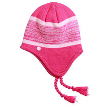 Load image into Gallery viewer, C9 Champion Kids' Peruvian Hat with Ear Flaps and Fleece Lining, Pink Peruvian, Girls'