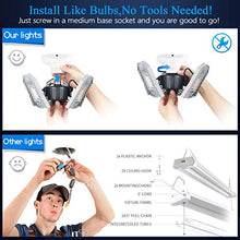 Load image into Gallery viewer, Garage Lights Led Deformable Garage Light Ceiling LED 60W 6000Lumen Flexled Garage Light Tribrite Led Adjustable Light with 3 Panel Led Shop Lights for Garage Ceiling Basement Workshop