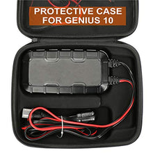 Load image into Gallery viewer, Portable Protective Case Compatible with NOCO Genius 10 Fully-Automatic Smart Charger, Hard Case with Zipper Mesh Pocket for NOCO 10-Amp Battery Chargers
