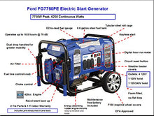 Load image into Gallery viewer, Ford FG7750PE M Series 7750W Peak 6250W Rated Portable Gas-Powered Generator with Electric Start