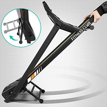 Load image into Gallery viewer, Fitnessclub Folding Electric Treadmill Power Motorised Running Machine with LCD Display, Hand Grip Pulse Sensor,Tablet Holder (Standard Version)