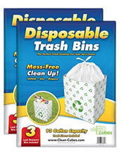 Load image into Gallery viewer, Clean Cubes 13 Gallon Disposable Sanitary Trash Cans & Recycling Bins, 6 Pack (Recycle)