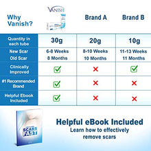 Load image into Gallery viewer, Vanish Silicone Scar Gel | Extra-strength Silicone Scar Removal Cream for Face, Body Stretch Marks, Keloid Scar, Acne Scar, C-Section and Surgical Scars | Old & New Scars, for Men and Women | 1oz