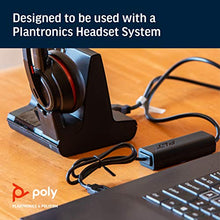 Load image into Gallery viewer, Poly (Plantronics + Polycom) Plantronics - Electronic Hook Switch APU-76 (Poly) - Cable for DECT and 900 MHz Headset - One Touch Call Control, Black (211076-01)