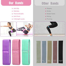 Load image into Gallery viewer, FRETREE Resistance Bands for Legs and Butt - Non Slip Elastic Exercise Bands Set for Stretching, Strength Training, Physical Therapy, Yoga, Home Equipment Workout Booty Bands for Women/Men (3 Packs)