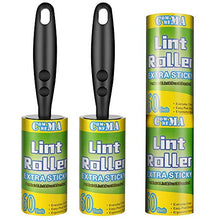 Load image into Gallery viewer, COMMEMA Lint Rollers for Pet Hair Extra Sticky, Pet Hair Remover, Lint Remover, Lint Roller Set Brush for Dog & Cat Hair Removal, Clothes, Furniture, 2 Handles with 4 Refills, 240 Total Sheets