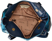 Load image into Gallery viewer, Anna by Anuschka womens Anna Anuschka, Handpainted Medium Bag, Denim Paisley Floral Shoulder Bag Genuine Leather, Denim Paisley Floral, One Size US