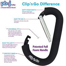 Load image into Gallery viewer, PBnJ baby Clip n Go - 2 Pack X-Large Stroller Organizer Hook Clip for Purse Shopping & Diaper Bags